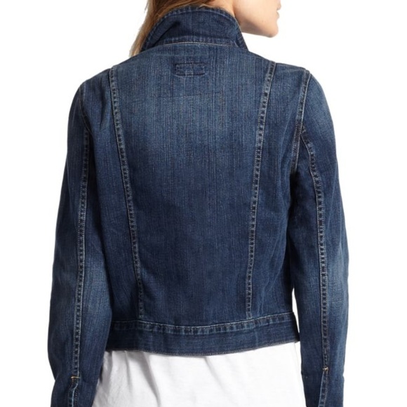 CURRENT/ELLIOTT WOMEN'S THE SNAP DENIM JACKET 3/L - Picture 2 of 2